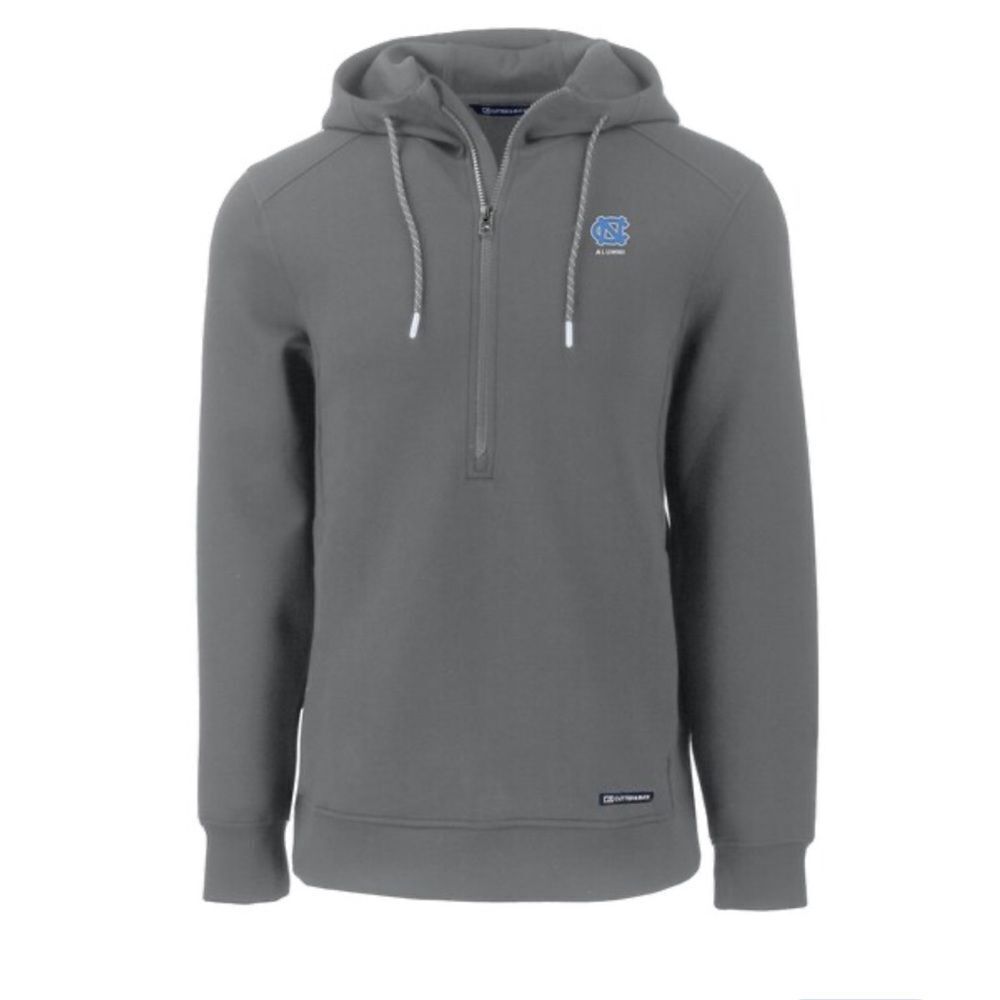 Cutter & Buck Men's Gray 1/2 Zip Hoodie UNC Tarheels
Atheletic